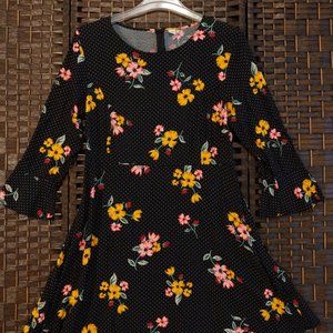 Cute polka dot and floral dress